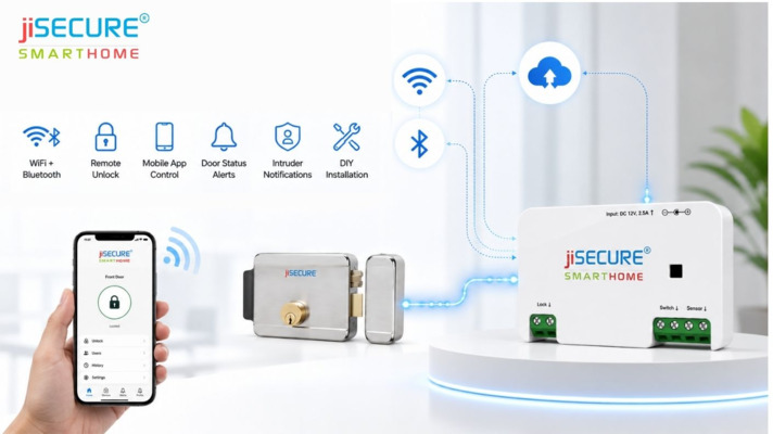 A New Era of Door Security Begins with the Launch of jiSECURE Smart Lock Controller