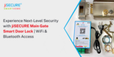 Experience Next-Level Security with jiSECURE Main Gate Smart Door Lock | WiFi & Bluetooth Access